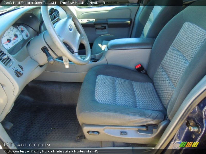 True Blue Metallic / Medium Flint 2003 Ford Explorer Sport Trac XLT