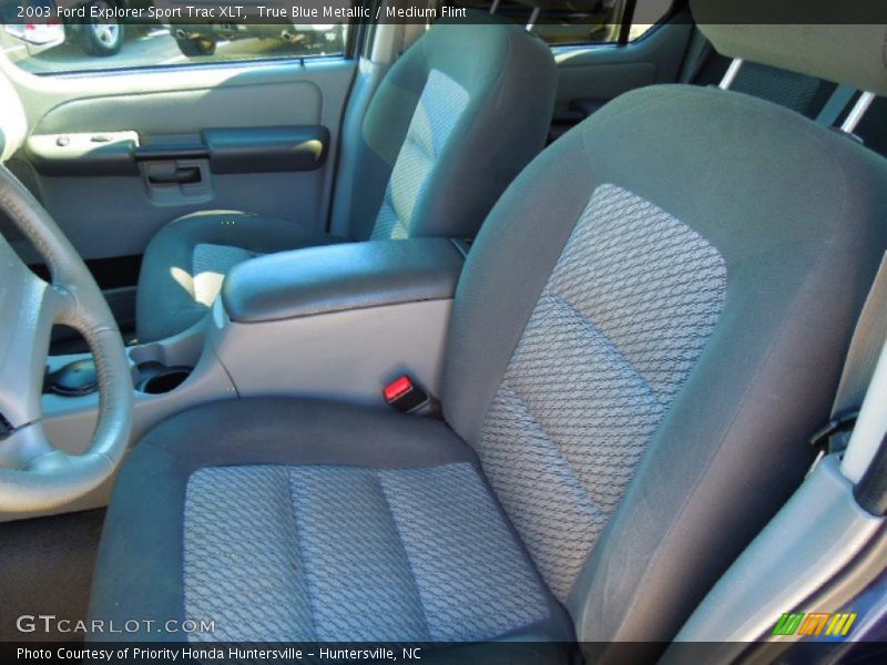 True Blue Metallic / Medium Flint 2003 Ford Explorer Sport Trac XLT