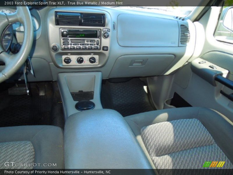 True Blue Metallic / Medium Flint 2003 Ford Explorer Sport Trac XLT