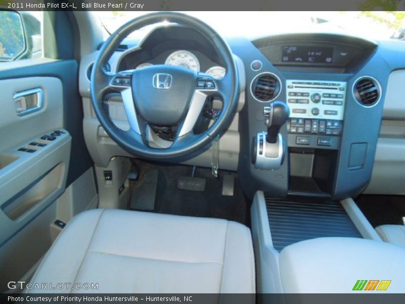 Bali Blue Pearl / Gray 2011 Honda Pilot EX-L