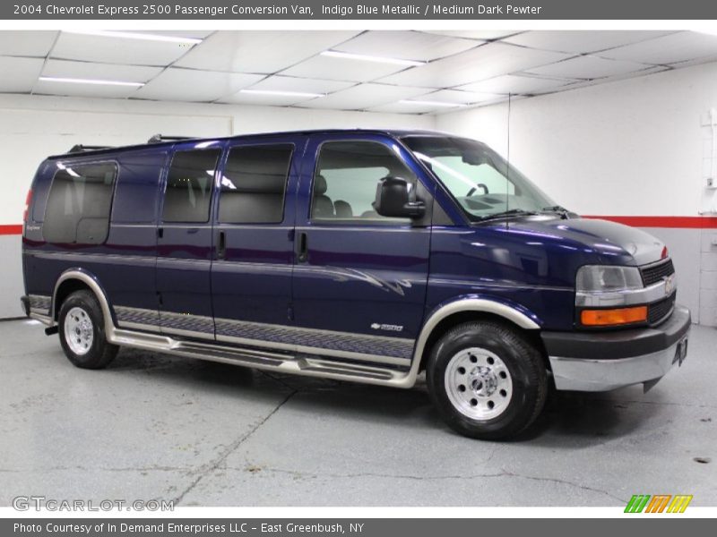 Indigo Blue Metallic / Medium Dark Pewter 2004 Chevrolet Express 2500 Passenger Conversion Van