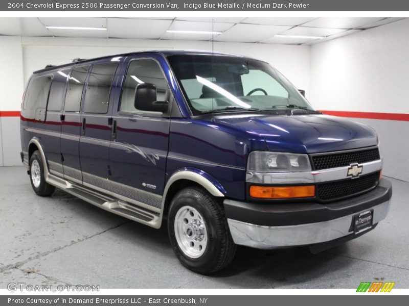 Indigo Blue Metallic / Medium Dark Pewter 2004 Chevrolet Express 2500 Passenger Conversion Van