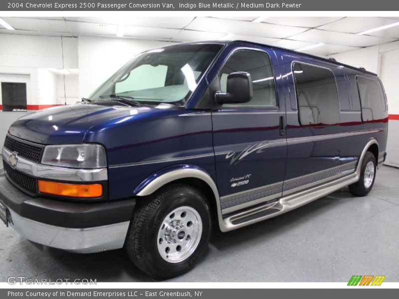Indigo Blue Metallic / Medium Dark Pewter 2004 Chevrolet Express 2500 Passenger Conversion Van