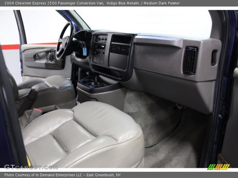 Indigo Blue Metallic / Medium Dark Pewter 2004 Chevrolet Express 2500 Passenger Conversion Van