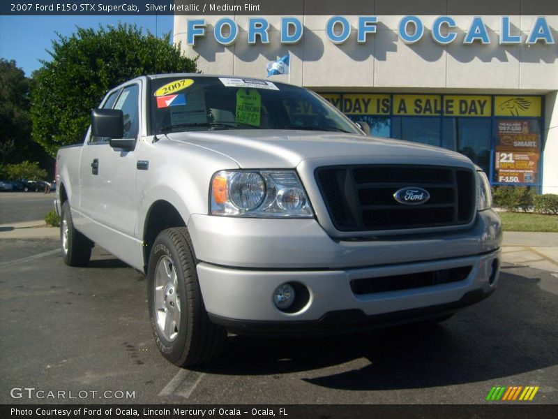 Silver Metallic / Medium Flint 2007 Ford F150 STX SuperCab