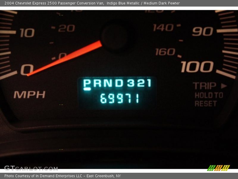 Indigo Blue Metallic / Medium Dark Pewter 2004 Chevrolet Express 2500 Passenger Conversion Van