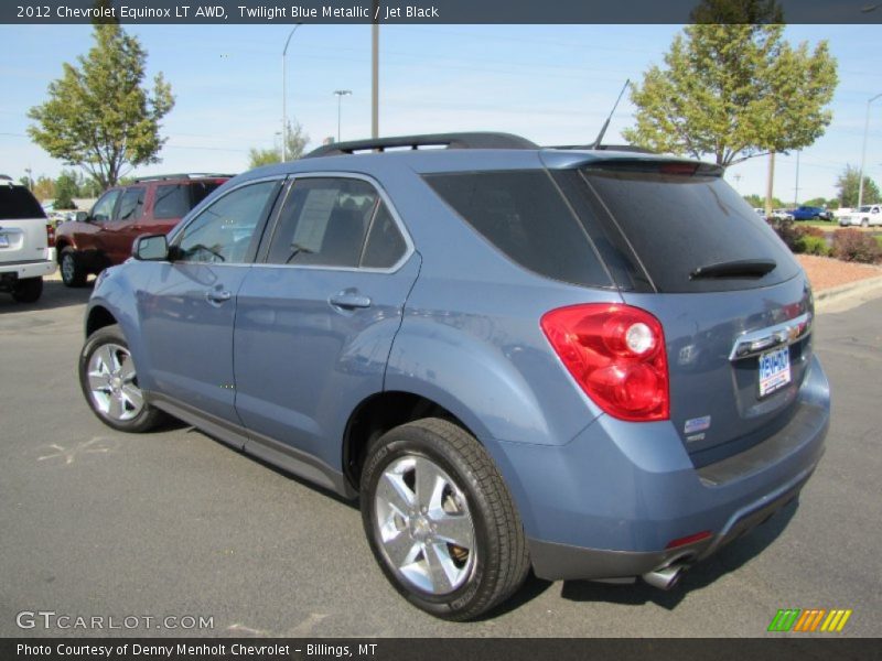 Twilight Blue Metallic / Jet Black 2012 Chevrolet Equinox LT AWD