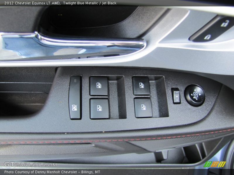 Twilight Blue Metallic / Jet Black 2012 Chevrolet Equinox LT AWD