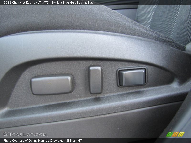 Twilight Blue Metallic / Jet Black 2012 Chevrolet Equinox LT AWD
