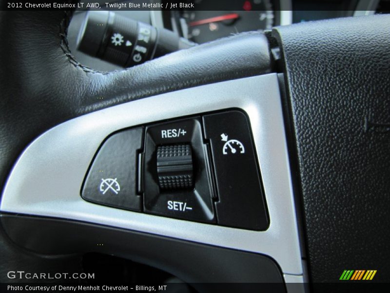 Twilight Blue Metallic / Jet Black 2012 Chevrolet Equinox LT AWD