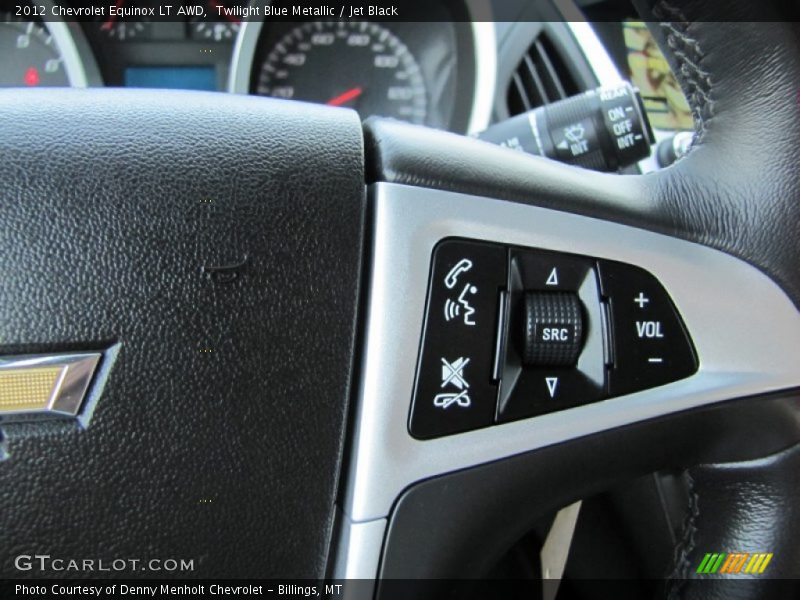 Twilight Blue Metallic / Jet Black 2012 Chevrolet Equinox LT AWD