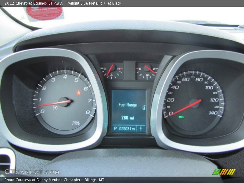 Twilight Blue Metallic / Jet Black 2012 Chevrolet Equinox LT AWD