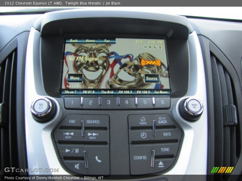Twilight Blue Metallic / Jet Black 2012 Chevrolet Equinox LT AWD