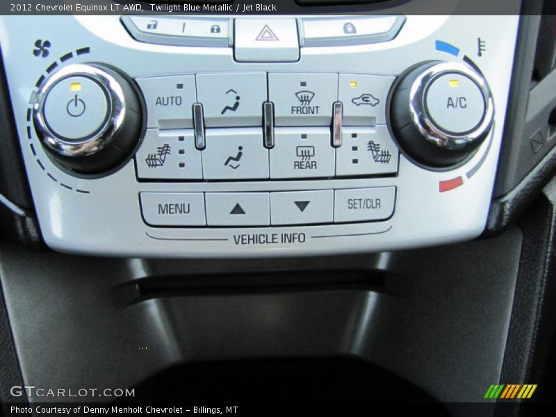 Twilight Blue Metallic / Jet Black 2012 Chevrolet Equinox LT AWD