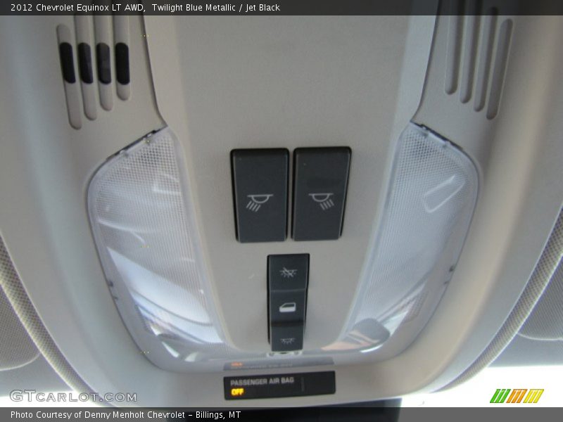 Twilight Blue Metallic / Jet Black 2012 Chevrolet Equinox LT AWD