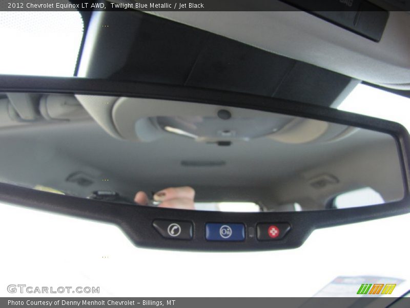 Twilight Blue Metallic / Jet Black 2012 Chevrolet Equinox LT AWD