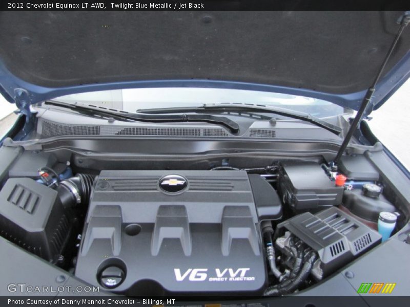 Twilight Blue Metallic / Jet Black 2012 Chevrolet Equinox LT AWD