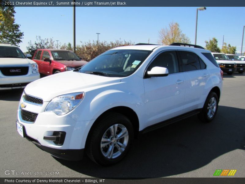 Summit White / Light Titanium/Jet Black 2011 Chevrolet Equinox LT