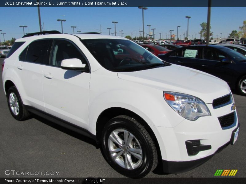 Summit White / Light Titanium/Jet Black 2011 Chevrolet Equinox LT