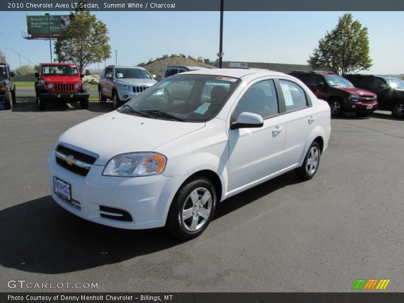 Summit White / Charcoal 2010 Chevrolet Aveo LT Sedan