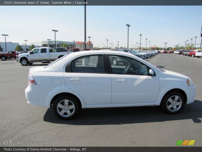 Summit White / Charcoal 2010 Chevrolet Aveo LT Sedan
