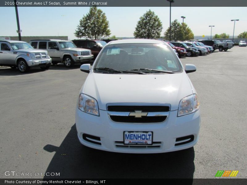 Summit White / Charcoal 2010 Chevrolet Aveo LT Sedan