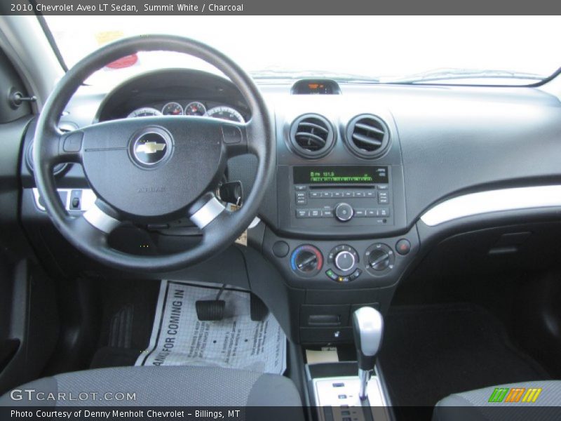Summit White / Charcoal 2010 Chevrolet Aveo LT Sedan