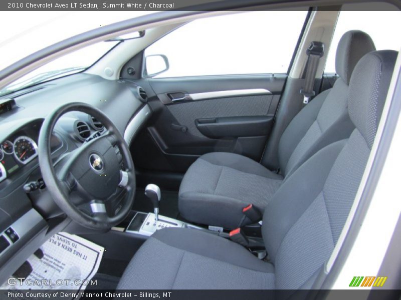 Summit White / Charcoal 2010 Chevrolet Aveo LT Sedan