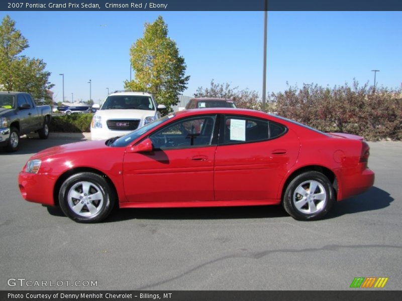 Crimson Red / Ebony 2007 Pontiac Grand Prix Sedan