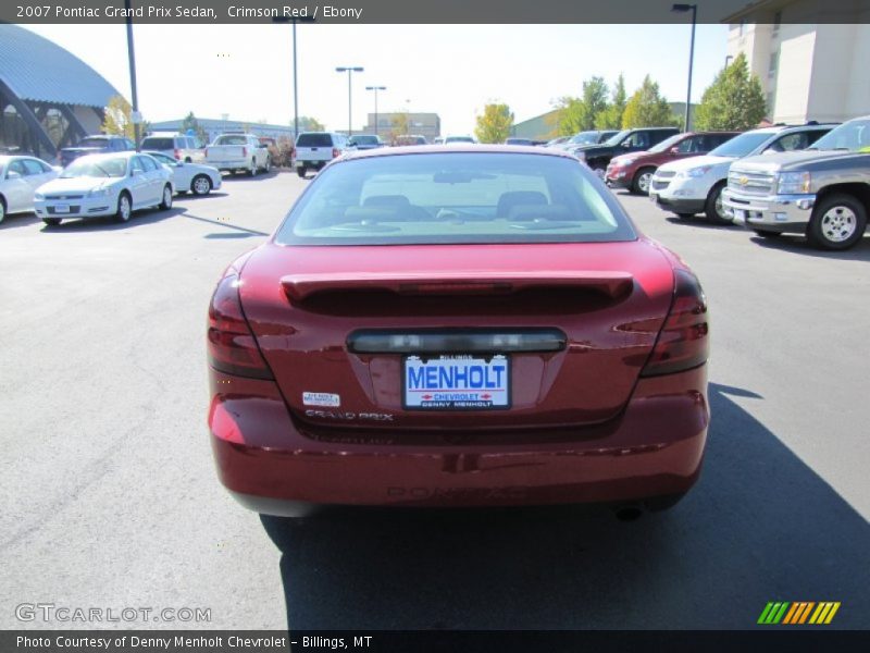 Crimson Red / Ebony 2007 Pontiac Grand Prix Sedan