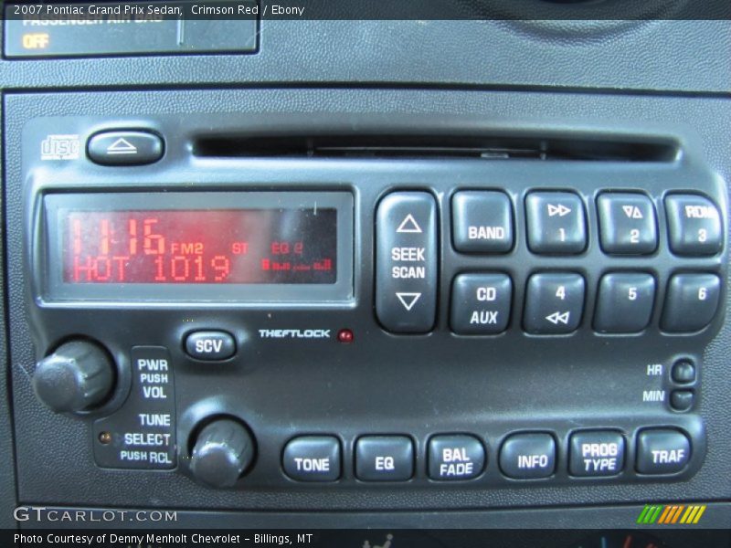 Crimson Red / Ebony 2007 Pontiac Grand Prix Sedan