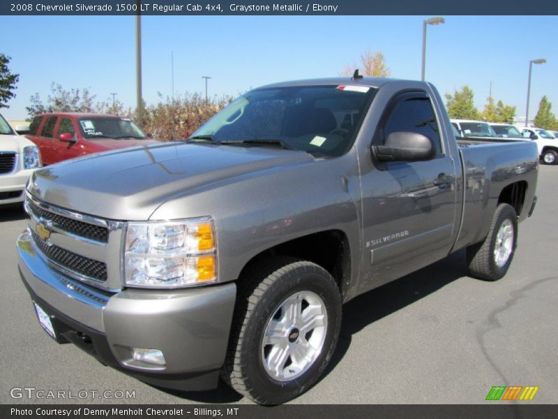 Graystone Metallic / Ebony 2008 Chevrolet Silverado 1500 LT Regular Cab 4x4