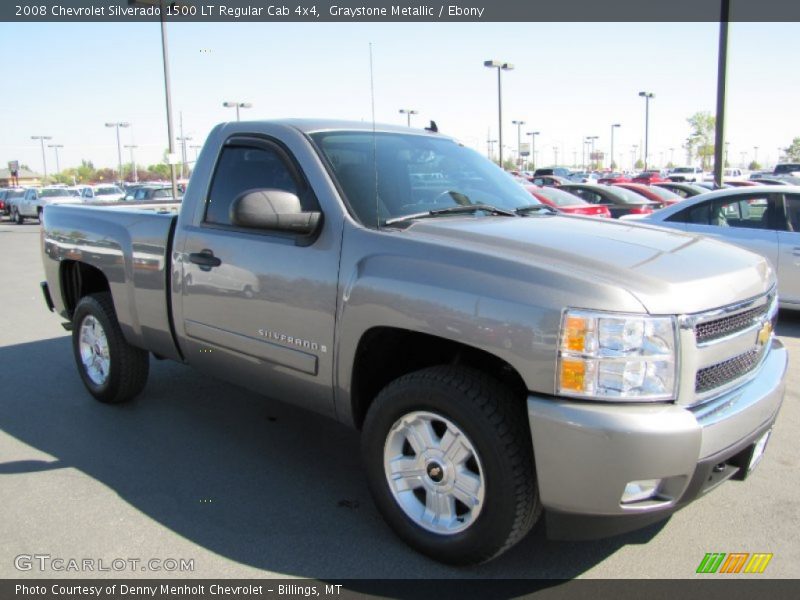 Graystone Metallic / Ebony 2008 Chevrolet Silverado 1500 LT Regular Cab 4x4