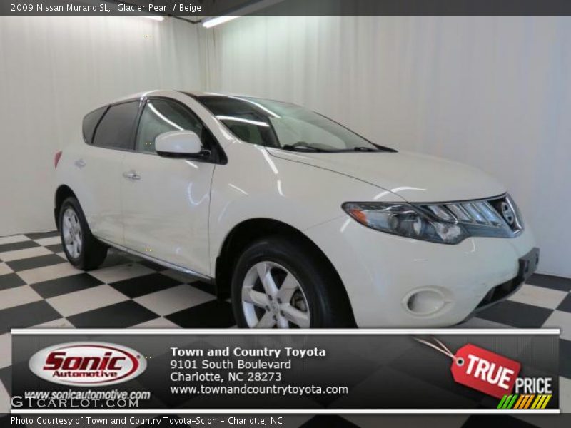 Glacier Pearl / Beige 2009 Nissan Murano SL