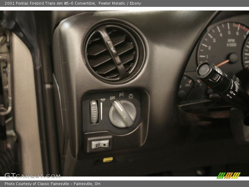 Controls of 2001 Firebird Trans Am WS-6 Convertible