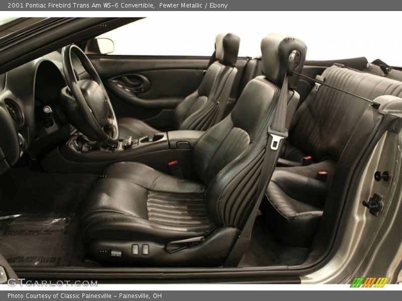 Ebony Interior - 2001 Firebird Trans Am WS-6 Convertible 