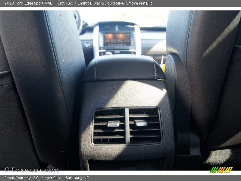 Ruby Red / Charcoal Black/Liquid Silver Smoke Metallic 2013 Ford Edge Sport AWD