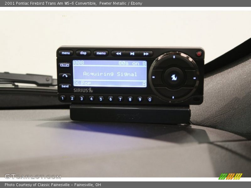 Pewter Metallic / Ebony 2001 Pontiac Firebird Trans Am WS-6 Convertible