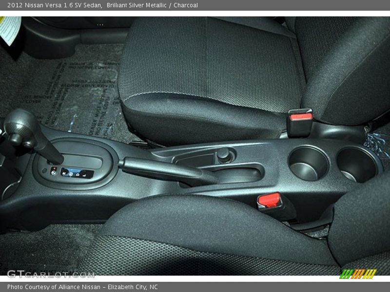 Brilliant Silver Metallic / Charcoal 2012 Nissan Versa 1.6 SV Sedan