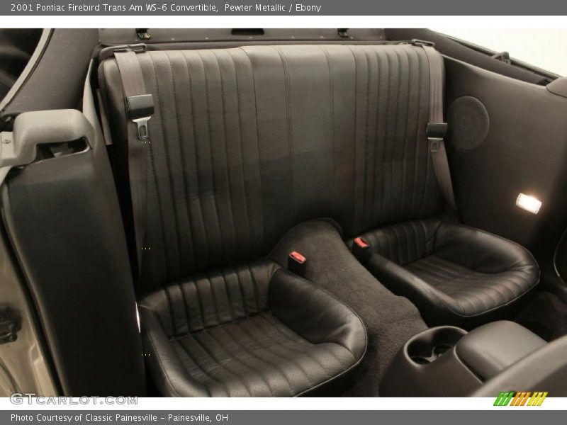 Rear Seat of 2001 Firebird Trans Am WS-6 Convertible