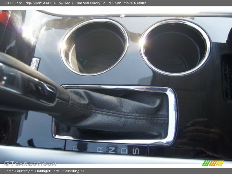 Ruby Red / Charcoal Black/Liquid Silver Smoke Metallic 2013 Ford Edge Sport AWD