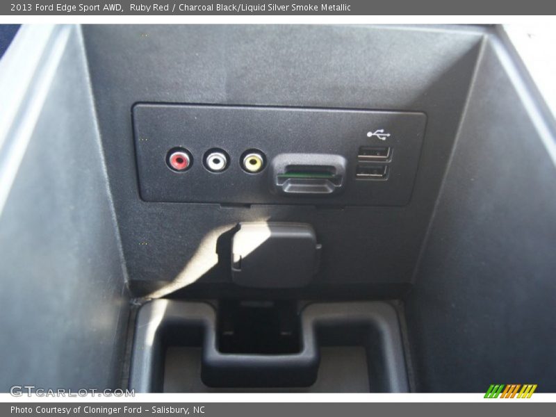 Ruby Red / Charcoal Black/Liquid Silver Smoke Metallic 2013 Ford Edge Sport AWD