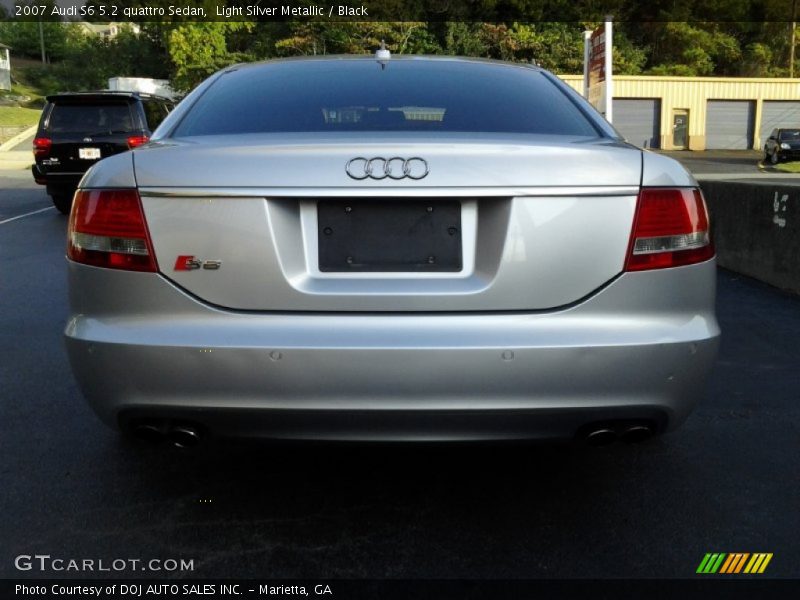 Light Silver Metallic / Black 2007 Audi S6 5.2 quattro Sedan