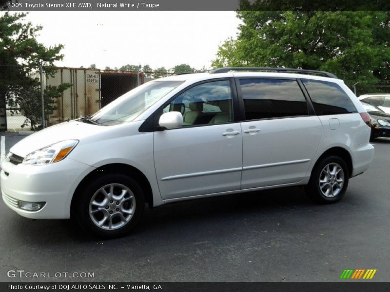 Natural White / Taupe 2005 Toyota Sienna XLE AWD