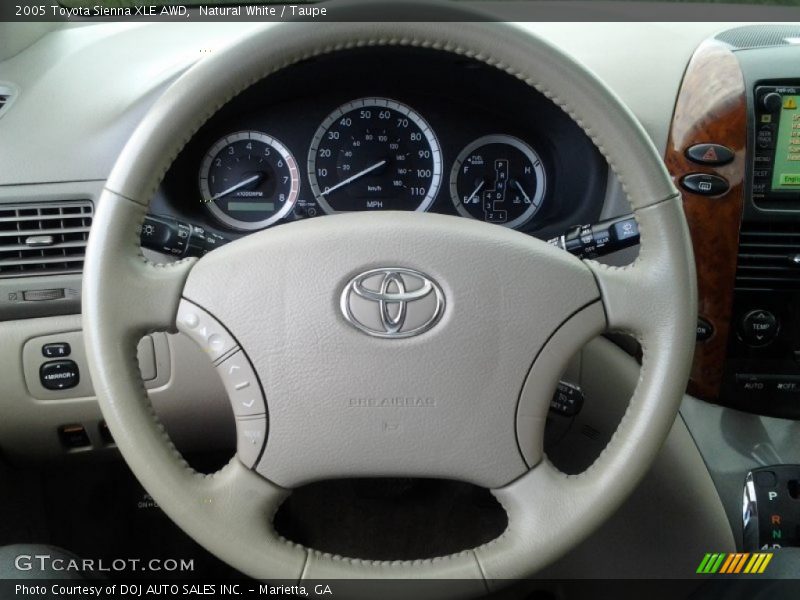 Natural White / Taupe 2005 Toyota Sienna XLE AWD