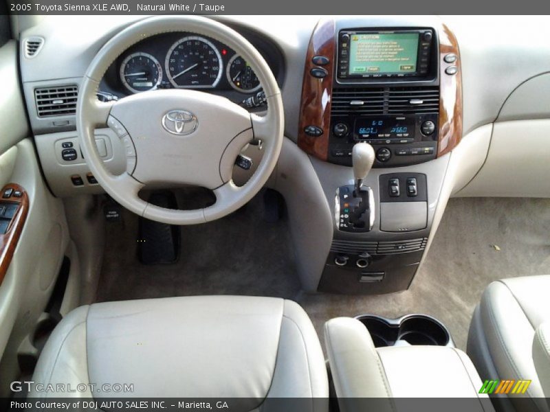 Natural White / Taupe 2005 Toyota Sienna XLE AWD