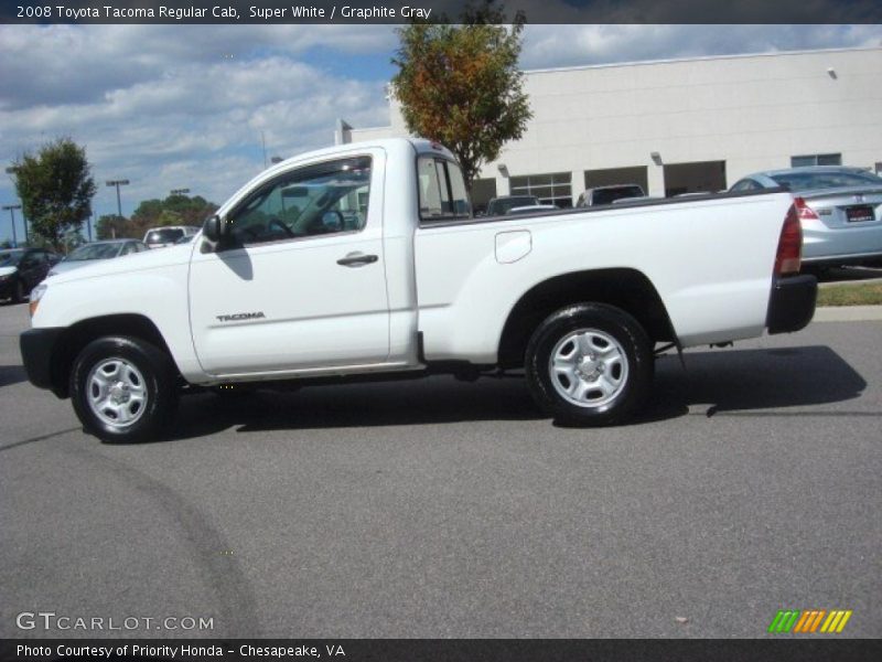 Super White / Graphite Gray 2008 Toyota Tacoma Regular Cab