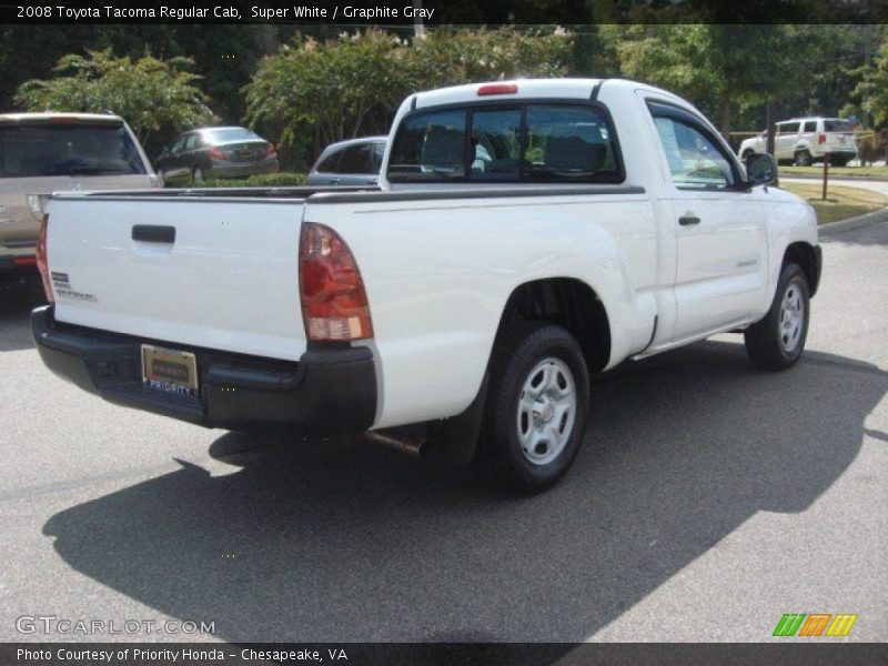 Super White / Graphite Gray 2008 Toyota Tacoma Regular Cab