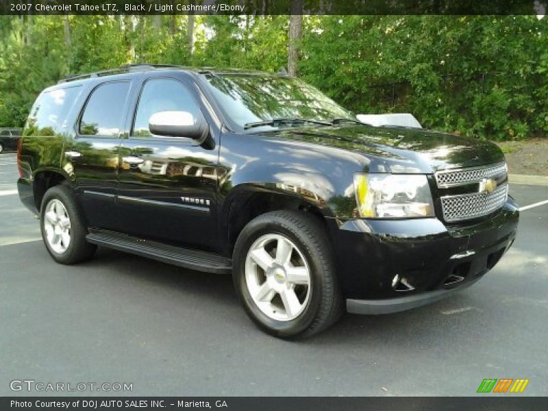 Black / Light Cashmere/Ebony 2007 Chevrolet Tahoe LTZ