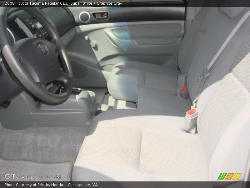 Super White / Graphite Gray 2008 Toyota Tacoma Regular Cab